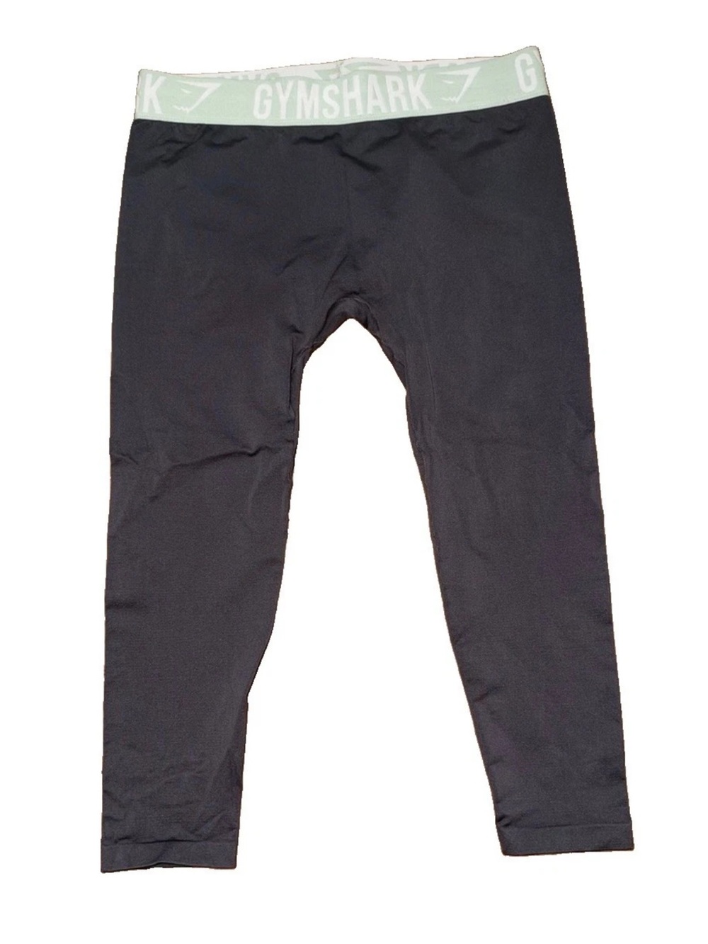 Gymshark Flex Seamless Cropped Leggings Womens M Medium Gray Charcoal Capri Gym